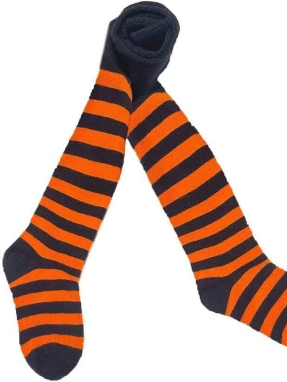Black and Orange Halloween Tights 3T - 4T